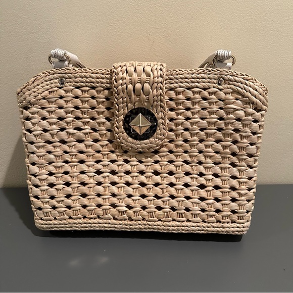 Kate Spade Woven Tan Handbag - Picture 1 of 7